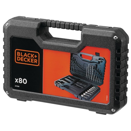 Black and Decker - 80 delige booren schroevenset - A7219