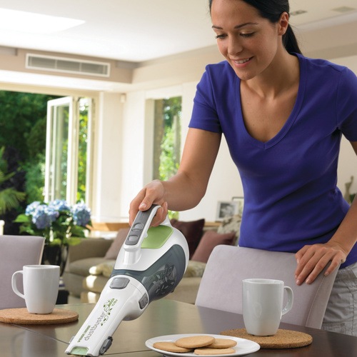 Black and Decker - NL 108V Lithium Ion Dustbuster with Cyclonic Action - DV1010ECL