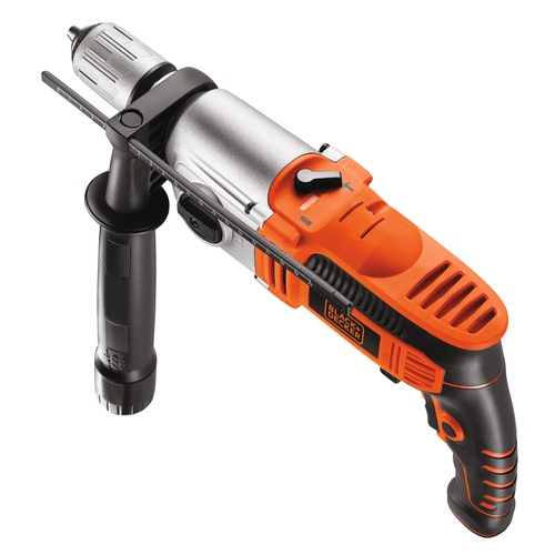 Black and Decker - NL 1100W 2 Gear Hammer Drill with 10 Accessories and Kitbox - KR1102KA