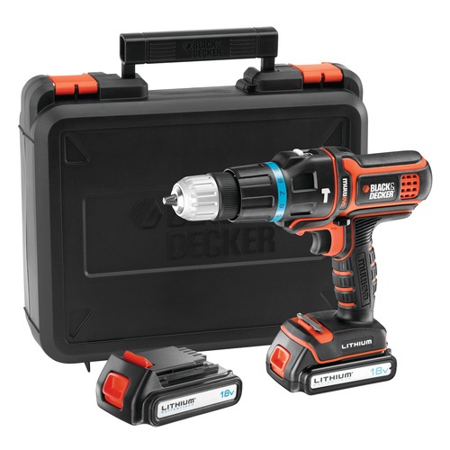 18V Multievo™ accuklopboormachine met extra accu - MT188KB | BLACK+DECKER