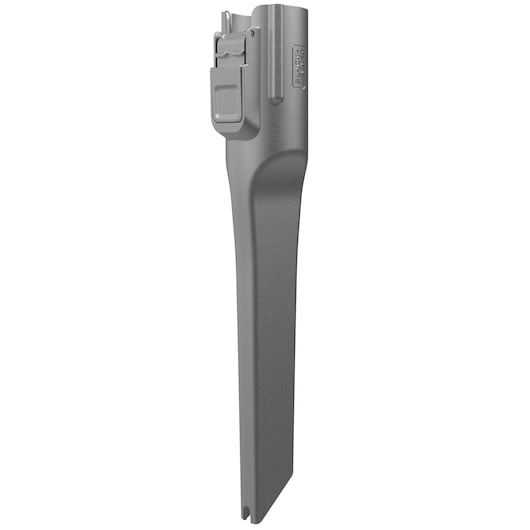 Accessoire suceur pour aspirateur BLACK+DECKER BHFEV182B, gris, vue latérale droite, fond blanc.