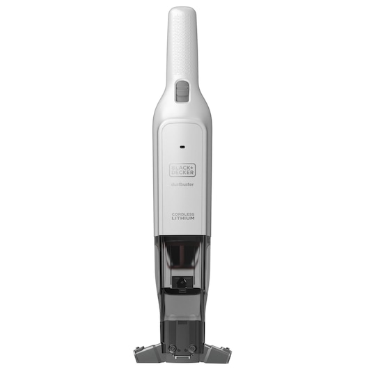 BLACKDECKER HLVC315B11 draadloze lithium dustbuster handstofzuiger vooraanzicht op witte achtergrond.