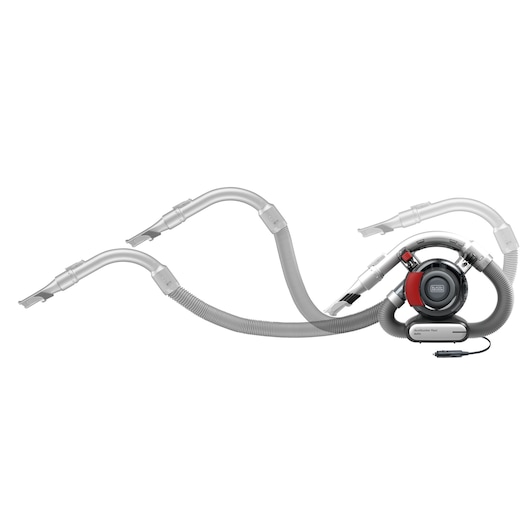 BLACKDECKER PD1200AV compacte auto-stofzuiger met flexibele slang, vooraanzicht, PD1200AV.